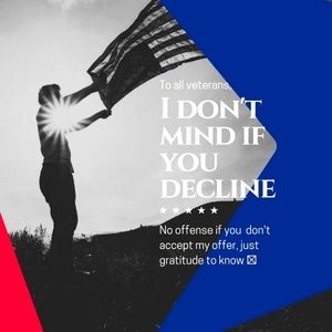 Don't like my offer? Its fine to decline!